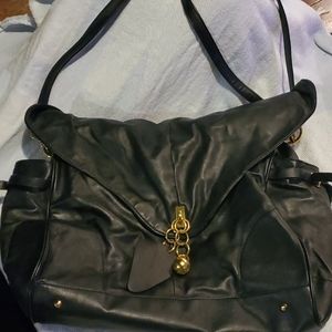 Black multi-purpose satchel bag